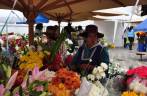 Mercado de flores em Cuenca, no Equador